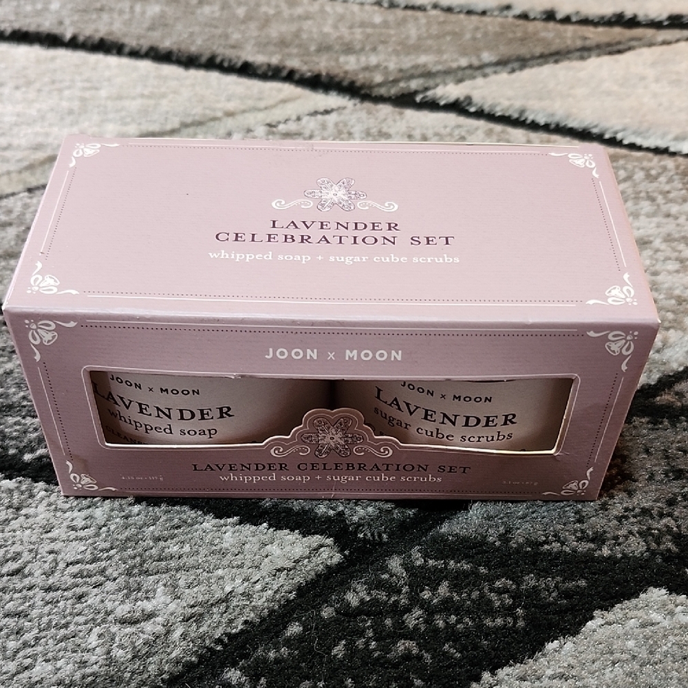 JOON X MOON LAVENDER CELEBRATION WHIPPED SOAP & SUGAR CUBE SCRUBS SET